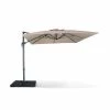 Alice's Garden Parasols Parasol Déporté Rectangulaire 3x4m Beige Excentré Inclinable -Tapis extérieur Soldes parasol deporte rectangulaire 3x4m beige excentre inclinable