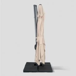 Alice's Garden Parasols Parasol Déporté Rectangulaire 3x4m Beige Excentré Inclinable -Tapis extérieur Soldes parasol deporte rectangulaire 3x4m beige excentre inclinable 4