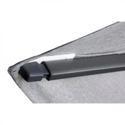 Platinum Parasols Parasol Déporté Rond 3,5 M Faded Black (gris) -Tapis extérieur Soldes parasol deporte rond 3 5 m faded black gris 3