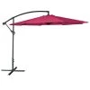 Happy Garden Parasols Parasol Déporté Rond 3,50m En Acier Et Toile Fuchsia -Tapis extérieur Soldes parasol deporte rond 3 50m en acier et toile fuchsia 1