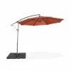 Alice's Garden Parasols Parasol Déporté Rond 3x3m Excentré Terracotta 8 Baleines -Tapis extérieur Soldes parasol deporte rond 3x3m excentre terracotta 8 baleines