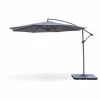 Alice's Garden Parasols Parasol Déporté Rond Hardelot ⌀ 350cm Excentré Gris 8 Baleines -Tapis extérieur Soldes parasol deporte rond hardelot 350cm excentre gris 8 baleines
