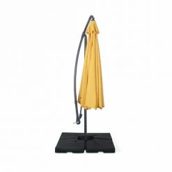 Alice's Garden Parasols Parasol Déporté Rond Hardelot ⌀ 350cm Moutarde 11 Alice's Garden Parasols Parasol Déporté Rond Hardelot ⌀ 350cm Moutarde -Tapis extérieur Soldes parasol deporte rond hardelot 350cm moutarde 3