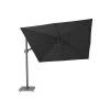 Platinum Parasols Parasol Déporté Rotatif 3x3m Double Inclinaison Faded Black (gris) -Tapis extérieur Soldes parasol deporte rotatif 3x3m double inclinaison faded black gris