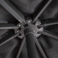 Platinum Parasols Parasol Déporté Rotatif 3x3m Double Inclinaison Faded Black (gris) -Tapis extérieur Soldes parasol deporte rotatif 3x3m double inclinaison faded black gris 2