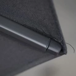 Platinum Parasols Parasol Déporté Rotatif 3x3m Double Inclinaison Faded Black (gris) -Tapis extérieur Soldes parasol deporte rotatif 3x3m double inclinaison faded black gris 5