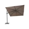 Platinum Parasols Parasol Déporté Rotatif 3x3m Double Inclinaison Havanna (taupe)