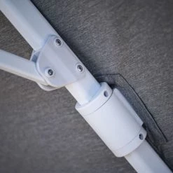 Platinum Parasols Parasol Déporté Rotatif 3x3m Double Inclinaison Manhattan (gris Clair) -Tapis extérieur Soldes parasol deporte rotatif 3x3m double inclinaison manhattan gris clair 3