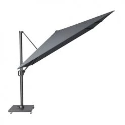 Platinum Parasols Parasol Déporté Rotatif 3x3m Simple Inclinaison Anthracite