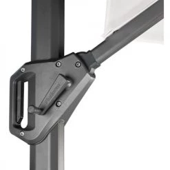 Platinum Parasols Parasol Déporté Rotatif 3x3m Simple Inclinaison Taupe -Tapis extérieur Soldes parasol deporte rotatif 3x3m simple inclinaison taupe 3