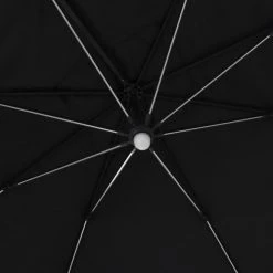 Avril Paris Parasols Parasol Déporté Rotatif Aluminium Avec LED 3x4m Antracite -Tapis extérieur Soldes parasol deporte rotatif aluminium avec led 3x4m antracite 3