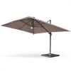 Alice's Garden Parasols Parasol Déporté Solaire LED Taupe 3x4m -Tapis extérieur Soldes parasol deporte solaire led taupe 3x4m