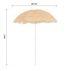 Outsunny Parasols Parasol Design Hawaï Beige -Tapis extérieur Soldes parasol design hawai beige 2
