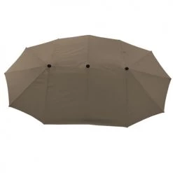 Happy Garden Parasols Parasol Double Ovale 2x4m En Acier Et Toile Taupe -Tapis extérieur Soldes parasol double ovale 2x4m en acier et toile taupe 1