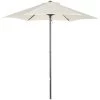 Outsunny Parasols Parasol Droit De Jardin Mât Alu Polyester Beige -Tapis extérieur Soldes parasol droit de jardin mat alu polyester beige