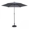 Oviala Parasols Parasol Droit En Aluminium Gris Anthracite