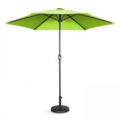 Oviala Parasols Parasol Droit En Aluminium Vert