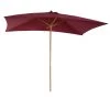 Outsunny Parasols Parasol Droit Rectangulaire Bordeaux 1 Outsunny Parasols Parasol Droit Rectangulaire Bordeaux -Tapis extérieur Soldes parasol droit rectangulaire bordeaux
