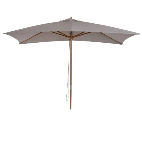 Outsunny Parasols Parasol Droit Rectangulaire Gris 3 Outsunny Parasols Parasol Droit Rectangulaire Gris