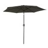 Happy Garden Parasols Parasol Droit Rond 2,70m En Aluminium Et Toile Grise -Tapis extérieur Soldes parasol droit rond 2 70m en aluminium et toile grise 3