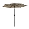 Happy Garden Parasols Parasol Droit Rond 2,70m En Aluminium Et Toile Taupe -Tapis extérieur Soldes parasol droit rond 2 70m en aluminium et toile taupe
