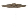 Happy Garden Parasols Parasol Droit Rond 3,30m En Aluminium Et Toile Taupe -Tapis extérieur Soldes parasol droit rond 3 30m en aluminium et toile taupe 2