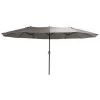 Proloisirs Parasols Parasol En Acier 4.5x2.7 M Ovale Taupe