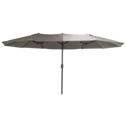 Proloisirs Parasols Parasol En Acier 4.5x2.7 M Ovale Taupe -Tapis extérieur Soldes parasol en acier 4 5x2 7 m ovale taupe 4