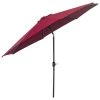 Outsunny Parasols Parasol En Aluminium Rond Inclinable Bordeaux -Tapis extérieur Soldes parasol en aluminium rond inclinable bordeaux