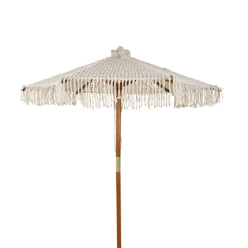 Maisons Du Monde Parasols Parasol En Macramé Beige 3 Maisons Du Monde Parasols Parasol En Macramé Beige