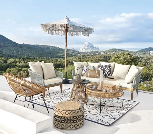 Maisons Du Monde Parasols Parasol En Macramé Beige 4 Maisons Du Monde Parasols Parasol En Macramé Beige – Image 2