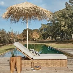 Maisons Du Monde Parasols Parasol En Sapin Et Fibre Végétale Tressée -Tapis extérieur Soldes parasol en sapin et fibre vegetale tressee 1000 12 3 176795 13
