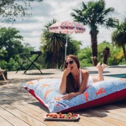 Jumbo Bag Parasols Parasol En Tissu Imprimé Lobster -Tapis extérieur Soldes parasol en tissu imprime lobster 2