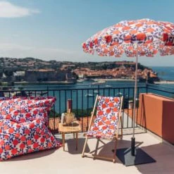 Jumbo Bag Parasols Parasol En Tissu Imprimé Pomegranate -Tapis extérieur Soldes parasol en tissu imprime pomegranate 2