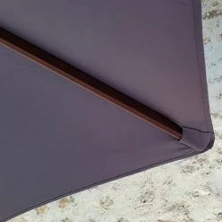 Gecko Jardin Parasols Parasol Gris En Bois 350 Cm -Tapis extérieur Soldes parasol gris en bois 350 cm 4