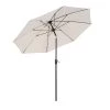 Outsunny Parasols Parasol Inclinable Crème -Tapis extérieur Soldes parasol inclinable creme