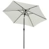Outsunny Parasols Parasol Inclinable De Jardin Crème 1 Outsunny Parasols Parasol Inclinable De Jardin Crème -Tapis extérieur Soldes parasol inclinable de jardin creme