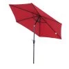 Outsunny Parasols Parasol Inclinable De Jardin Rouge Vineux -Tapis extérieur Soldes parasol inclinable de jardin rouge vineux