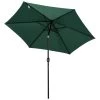 Outsunny Parasols Parasol Inclinable De Jardin Vert -Tapis extérieur Soldes parasol inclinable de jardin vert