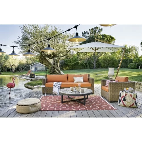 Maisons Du Monde Parasols Parasol Inclinable En Aluminium Avec Pied Toile écrue 3x3 4 Maisons Du Monde Parasols Parasol Inclinable En Aluminium Avec Pied Toile écrue 3x3 – Image 2