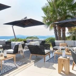 Maisons Du Monde Parasols Parasol Inclinable En Aluminium Avec Pied Toile Gris Anthracite 3x3 13 Maisons Du Monde Parasols Parasol Inclinable En Aluminium Avec Pied Toile Gris Anthracite 3x3 -Tapis extérieur Soldes parasol inclinable en aluminium avec pied toile gris anthracite 3x3 1000 8 12 164381 5