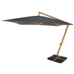 Maisons Du Monde Parasols Parasol Inclinable En Aluminium Avec Pied Toile Taupe 3x3 -Tapis extérieur Soldes parasol inclinable en aluminium avec pied toile gris anthracite 3x3 camberra 1000 8 12 164381 1