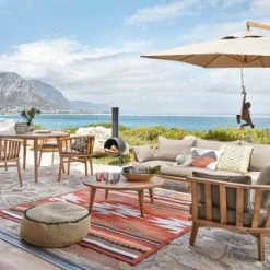 Maisons Du Monde Parasols Parasol Inclinable En Aluminium Avec Pied Toile Taupe 3x3 -Tapis extérieur Soldes parasol inclinable en aluminium avec pied toile taupe 3x3 1000 12 30 139922 2