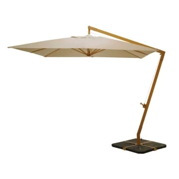 Maisons Du Monde Parasols Parasol Inclinable En Aluminium Avec Pied Toile écrue 3x3 6 Maisons Du Monde Parasols Parasol Inclinable En Aluminium Avec Pied Toile écrue 3x3 – Image 4