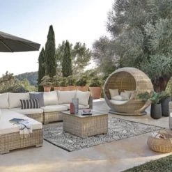 Maisons Du Monde Parasols Parasol Inclinable En Aluminium Toile Gris Anthracite 3x3M -Tapis extérieur Soldes parasol inclinable en aluminium toile gris anthracite 3x3m 1000 16 37 164406 7