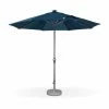 Alice's Garden Parasols Parasol Led D 2,7m Helios Bleu Canard, Mât Central, Lumière Intégrée -Tapis extérieur Soldes parasol led d 2 7m helios bleu canard mat central lumiere integree