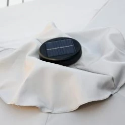 Outsunny Parasols Parasol Lumineux Hexagonal Inclinable Parasol LED Gris 12 Outsunny Parasols Parasol Lumineux Hexagonal Inclinable Parasol LED Gris -Tapis extérieur Soldes parasol lumineux hexagonal inclinable parasol led gris 4