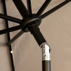 Outsunny Parasols Parasol Lumineux Hexagonal Inclinable Parasol LED Gris 13 Outsunny Parasols Parasol Lumineux Hexagonal Inclinable Parasol LED Gris -Tapis extérieur Soldes parasol lumineux hexagonal inclinable parasol led gris 5