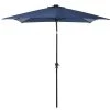 Outsunny Parasols Parasol Lumineux Rectangulaire Inclinable Bleu -Tapis extérieur Soldes parasol lumineux rectangulaire inclinable bleu