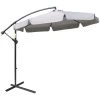 Outsunny Parasols Parasol Octogonal Inclinable Manivelle Acier époxy Polyester Gris -Tapis extérieur Soldes parasol octogonal inclinable manivelle acier epoxy polyester gris